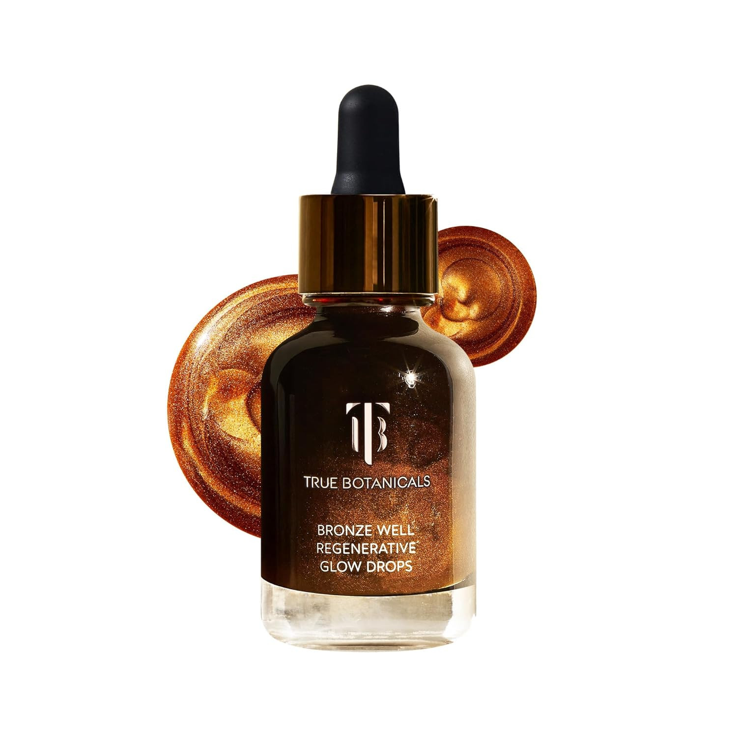 True Botanicals Bronze Well 再生发光滴剂 | 天然古铜色 | 滋润肌肤,增添轻微光泽 | 所有皮肤类型 | 经皮肤科医生测试,纯天然,纯素 | 1 液体盎司(约 29.6 毫升) | 30 毫升